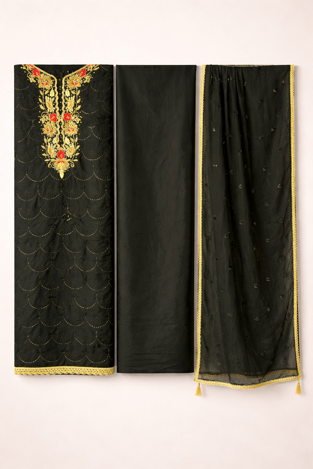 Khatli Viscose Grace Unstitched Suit Set