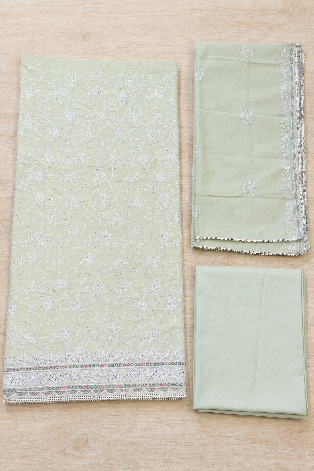 Malika – Cotton Embroidery Suit Set