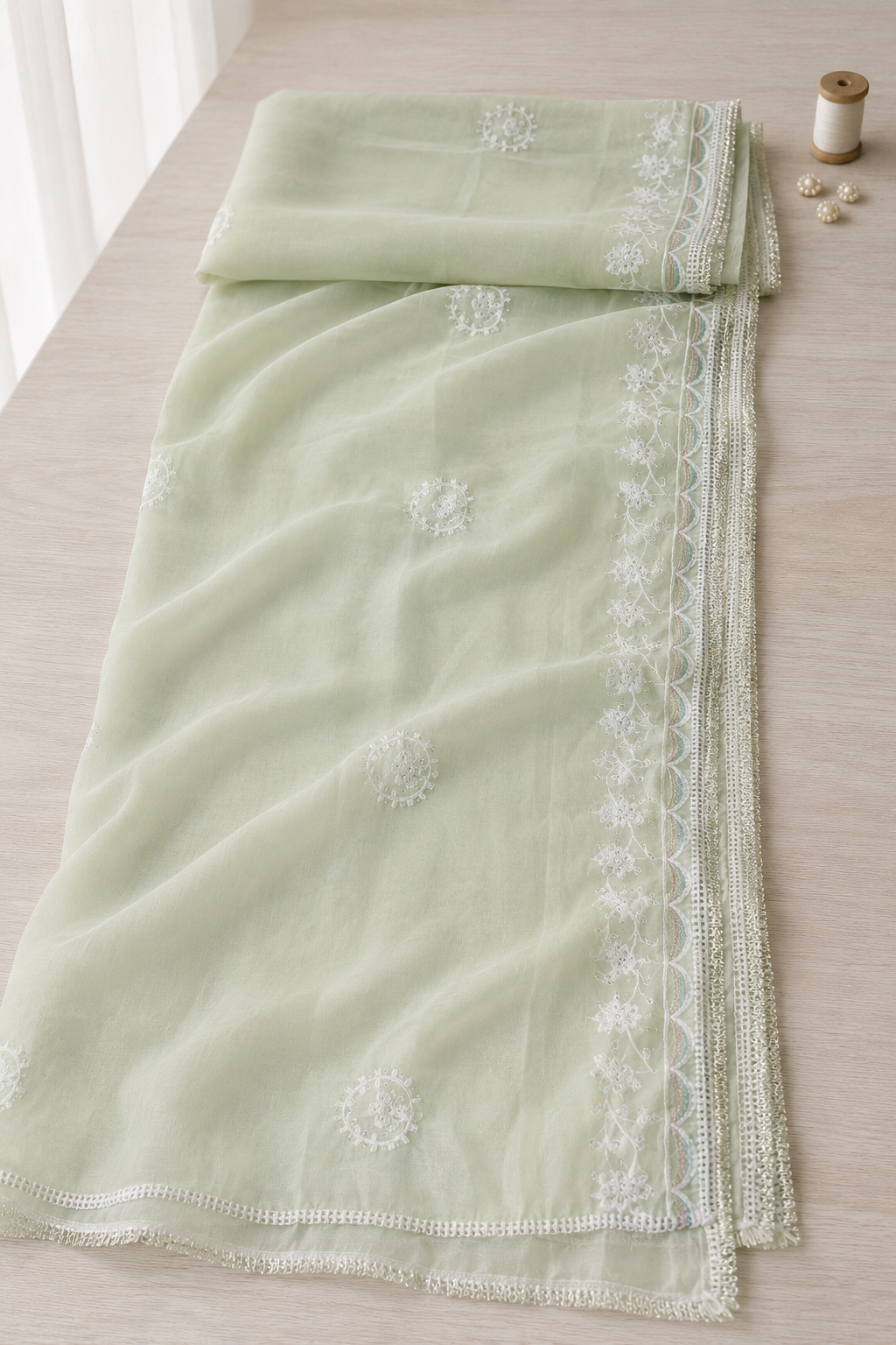 Malika – Cotton Embroidery Suit Set