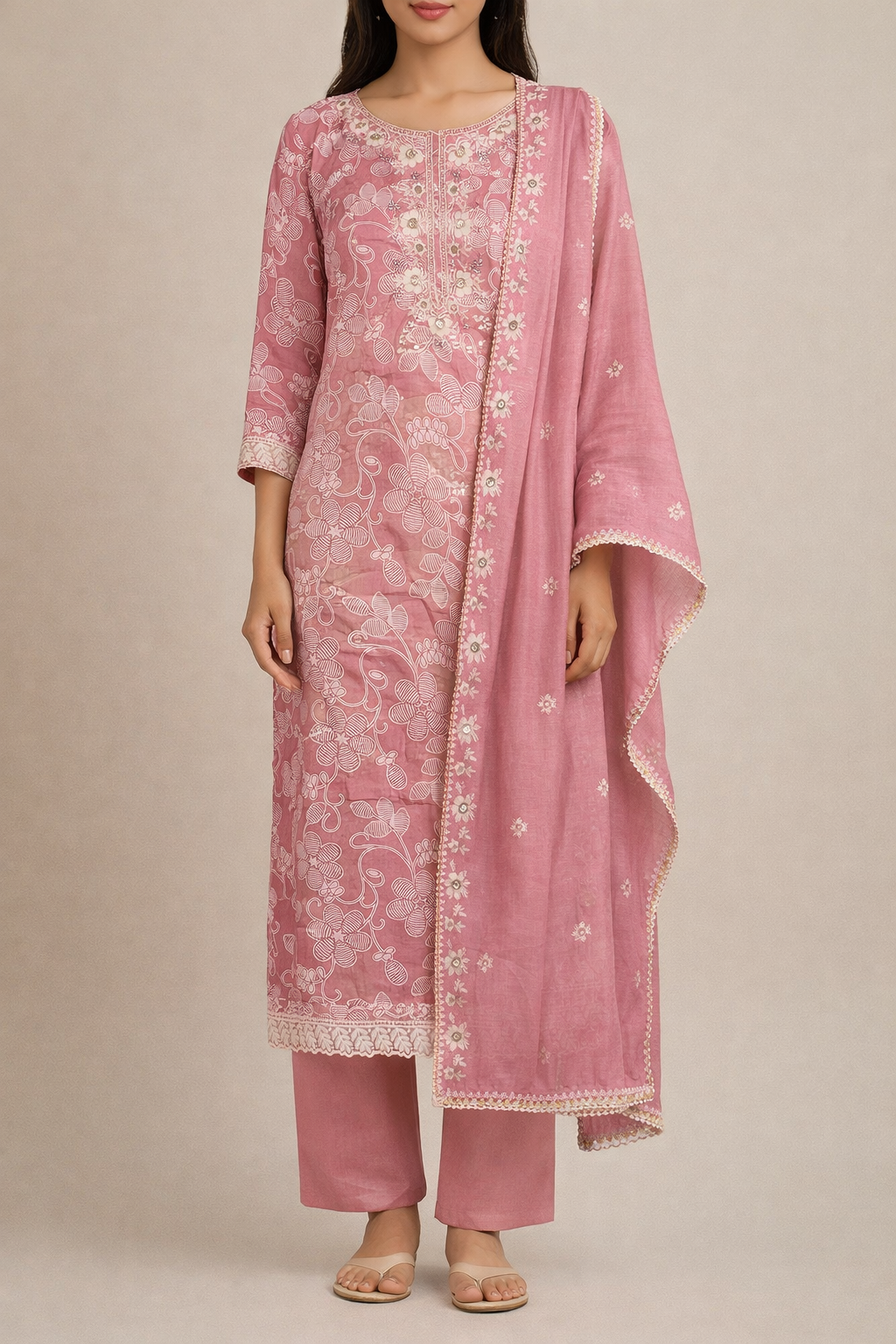 Jaam Cotton Lustre Suit