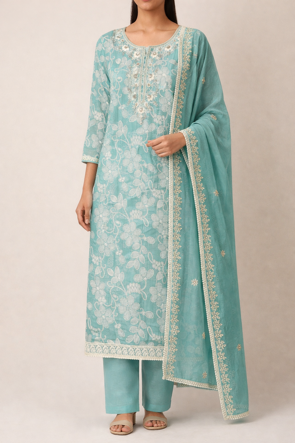Jaam Cotton Lustre Suit