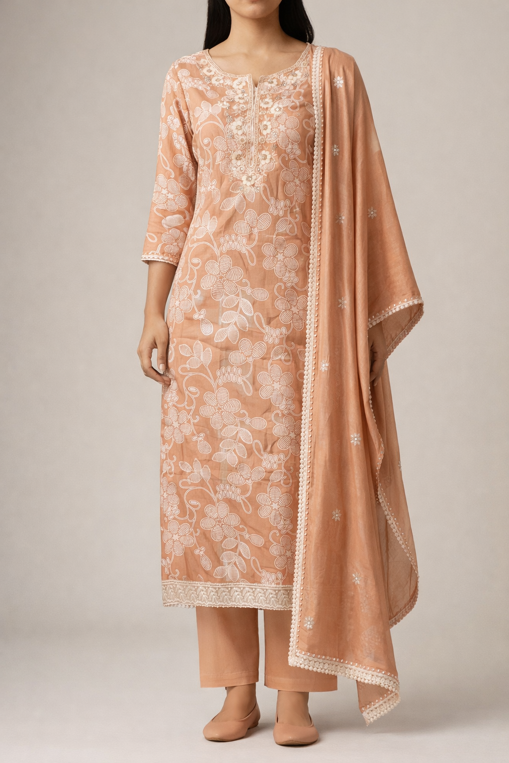 Jaam Cotton Lustre Suit