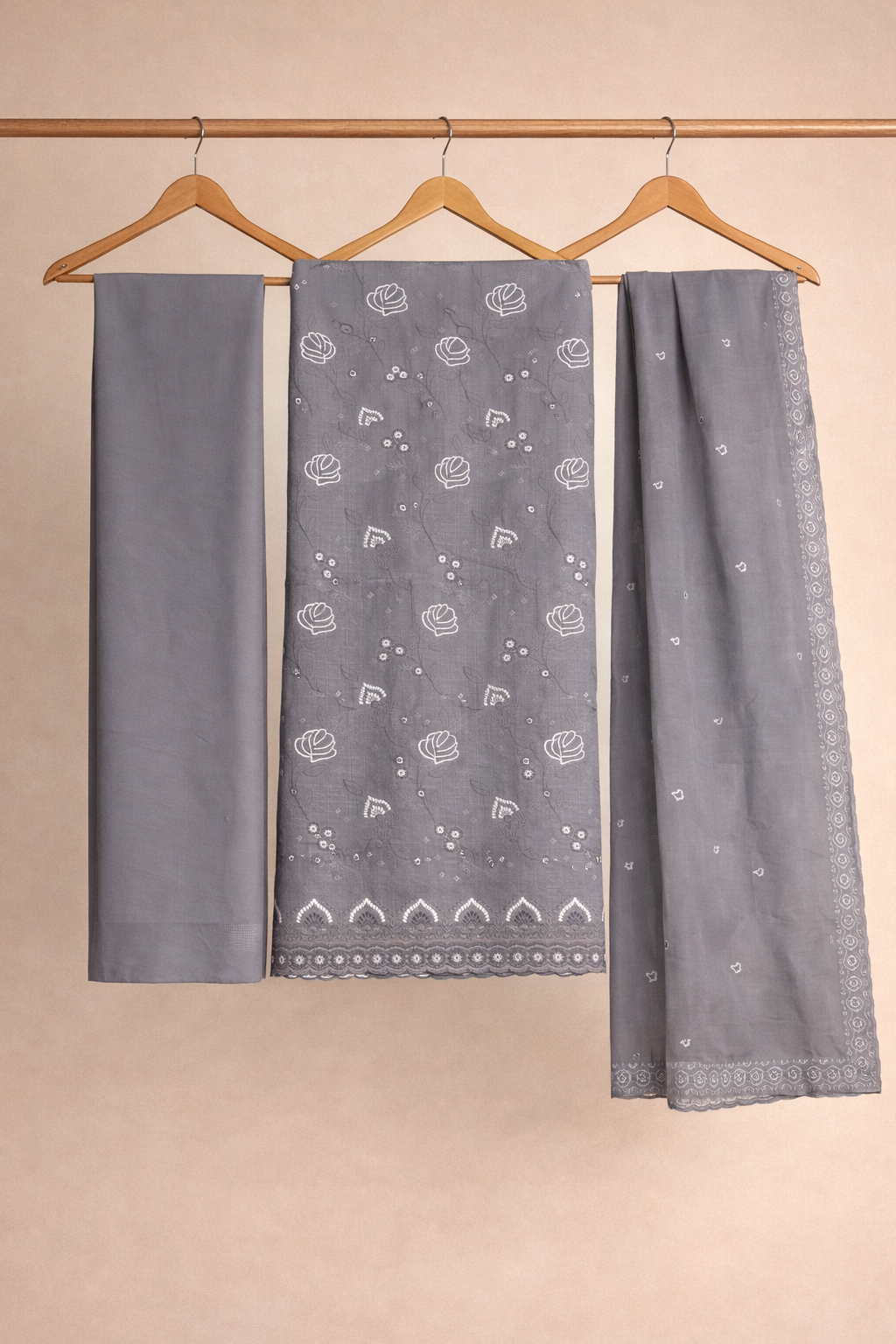 Noor Embroidered Cotton Unstitched Suit Set