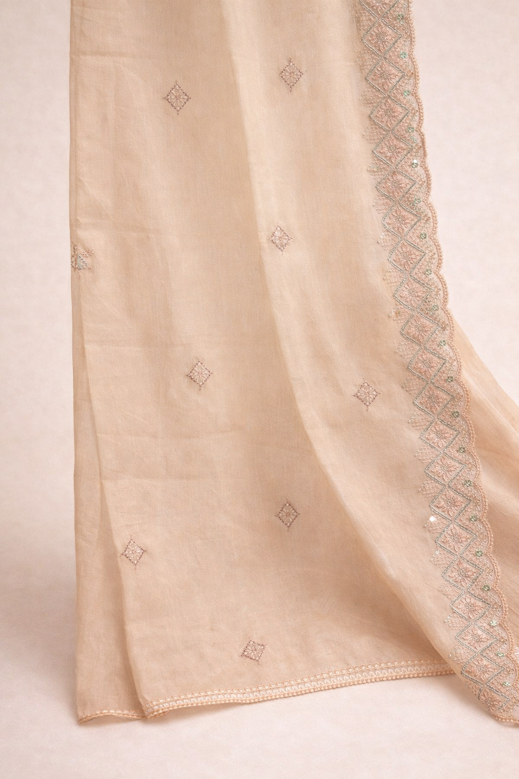 Cambric Cotton Mal Unstitched Suit Set