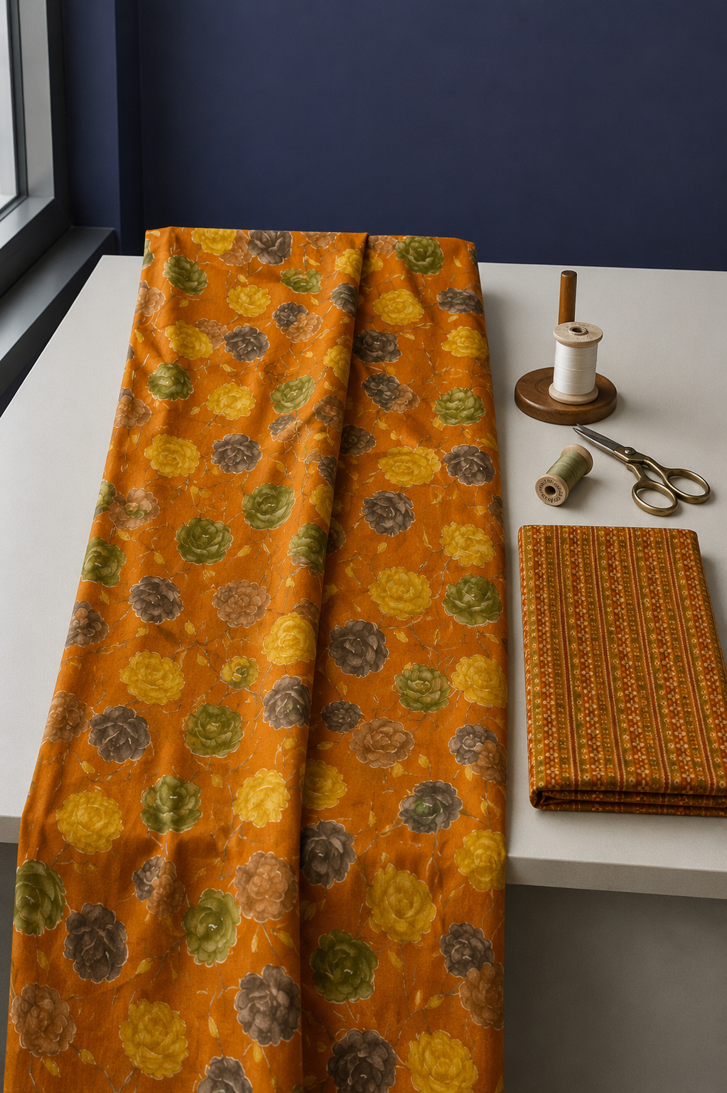 Printed Cotton Two-Piece Kurta Material