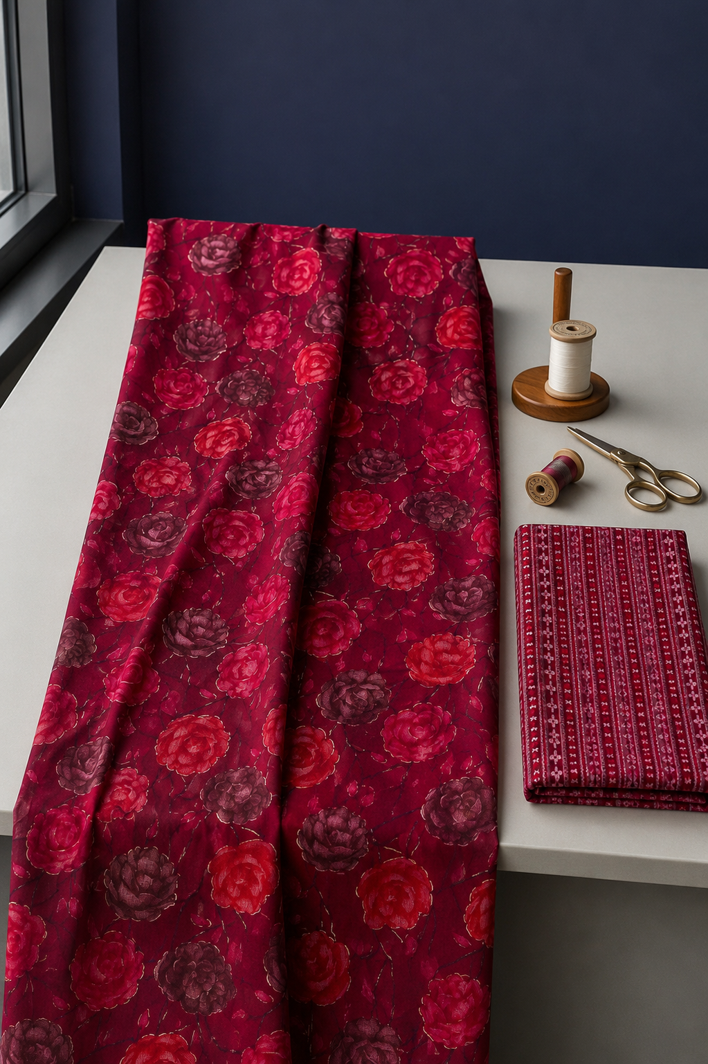 Printed Cotton Two-Piece Kurta Material