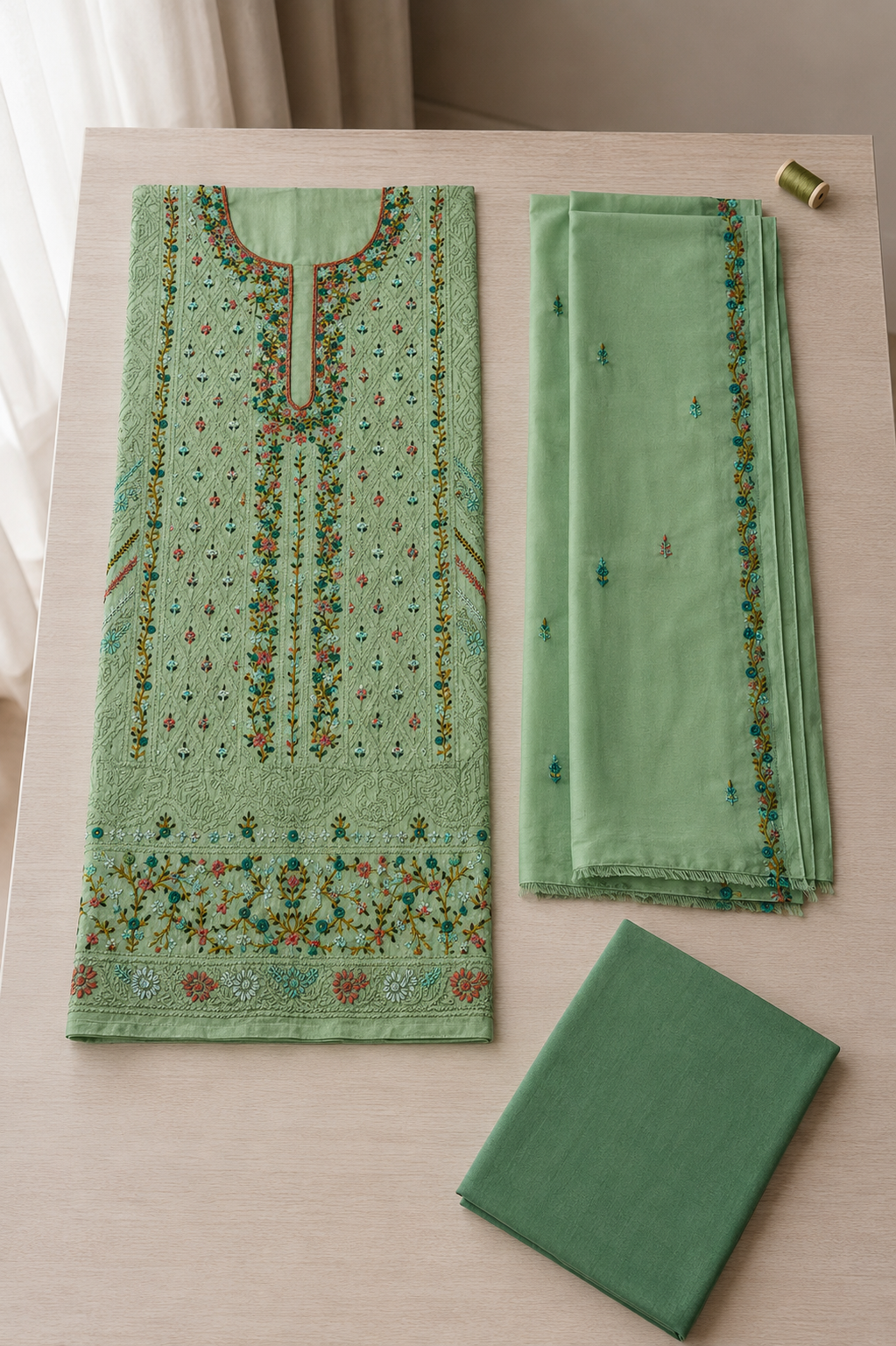 Kashmiri Muslin Handwork